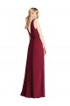 Soft Chiffon Halter Neck Sleeveless V-Back Long Bridesmaid Dress Kent