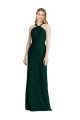 Soft Chiffon Halter Neck Sleeveless Trumpet Long Bridesmaid Dress Kent