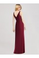 Chiffon Sweetheart Sleeveless Mermaid Long Bridesmaid Dress Kent