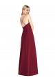 Soft Chiffon Spaghetti Straps Sleeveless Open Back Long Formal Dress / Bridesmaid Dress Kent