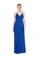 Soft Chiffon Spaghetti Straps Sleeveless Open Back Long Formal Dress / Bridesmaid Dress Kent