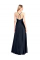Soft Chiffon V-Neck Sleeveless Open Back Long Prom Dress / Bridesmaid Dress Kent