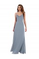 Soft Chiffon Cowl Neck Sleeveless V-Back Long Formal Dress / Bridesmaid Dress Kent