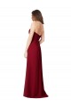 Chiffon Sweetheart Sleeveless Open Back Long Floor Length Bridesmaid Dress Kent