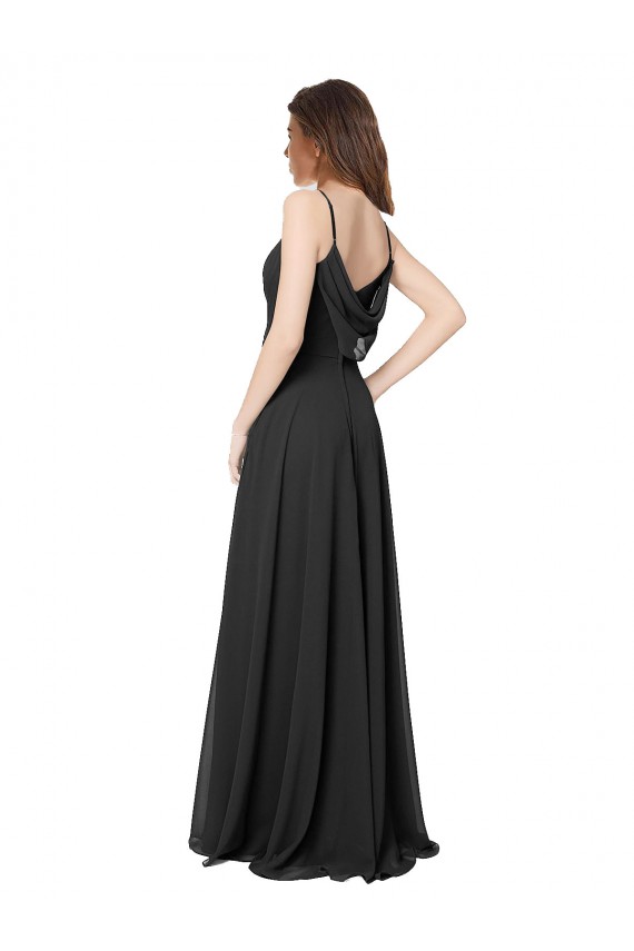 Chiffon Sweetheart Sleeveless Open Back Long Formal Dress / Bridesmaid Dress Kent