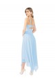 Soft Chiffon V-Neck Sleeveless Keyhole Back Midi Length Bridesmaid Dress Kent