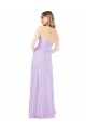 Chiffon Sweetheart Sleeveless Lilac Long Floor Length Bridesmaid Dress Kent
