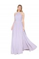 Soft Chiffon Halter Neck Sleeveless Long Formal Evening Gown / Prom Dress / Bridesmaid Dress Kent