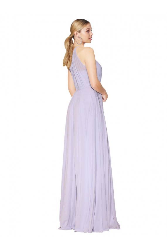 Soft Chiffon Halter Neck Sleeveless Long Formal Evening Gown / Prom Dress / Bridesmaid Dress Kent