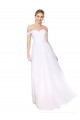 Soft Chiffon Off the Shoulder Sleeveless Long Formal Evening Gown / Prom Dress / Bridesmaid Dress Kent