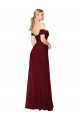 Soft Chiffon Off the Shoulder Sleeveless Mermaid Long Formal Dress / Bridesmaid Dress Kent