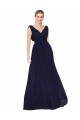 Soft Chiffon V-Neck Sleeveless Long Formal Evening Gown / Prom Dress / Bridesmaid Dress Kent