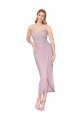 Soft Chiffon Spaghetti Straps Sleeveless V-Back Knee Length High Low Evening Gown / Prom Dress / Bridesmaid Dress Kent
