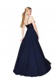Soft Chiffon & Sequin Spaghetti Straps Sleeveless Long Semi Formal Evening Dress / Prom Dress / Bridesmaid Dress Kent