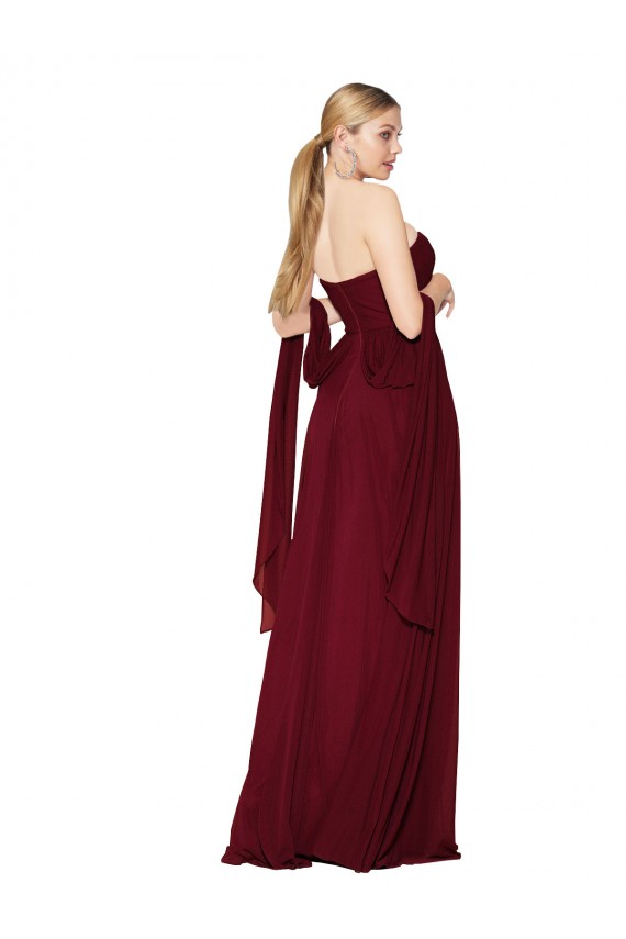 Soft Chiffon Sweetheart Sleeveless Long Formal Evening Gown / Prom Dress / Bridesmaid Dress Kent
