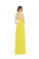Soft Chiffon Spaghetti Straps Sleeveless Long Semi Formal Evening Dress / Bridesmaid Dress Kent