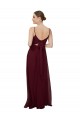 Soft Chiffon Scoop Neck Sleeveless Keyhole Back Long Bridesmaid Dress Kent