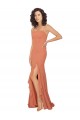 Soft Chiffon Square Neck Sleeveless V-Back Long Bridesmaid Dress Kent