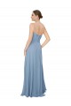 Chiffon Sweetheart Sleeveless Low Back Dusty Blue Long Bridesmaid Dress / Evening Dress Kent
