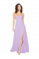 Chiffon Sweetheart Sleeveless Low Back Lilac Long Bridesmaid Dress / Evening Dress Kent