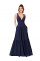 Chiffon V-Neck Sleeveless V-Back Long Full Length Formal Dress / Bridesmaid Dress Kent