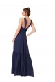 Chiffon V-Neck Sleeveless V-Back Long Full Length Formal Dress / Bridesmaid Dress Kent