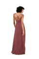 Soft Chiffon V-Neck Sleeveless Open Back Long Formal Evening Gown / Bridesmaid Dress Kent
