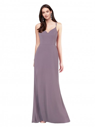 Soft Chiffon Sweetheart Sleeveless Open Back Long Formal Evening Gown / Bridesmaid Dress Kent