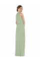 Soft Chiffon High Neck Sleeveless Long Semi Formal Evening Dress / Bridesmaid Dress Kent