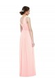 Luxe Chiffon V-Neck Sleeveless Long Bridesmaid Dress Kent