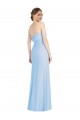 Soft Chiffon Strapless Sleeveless Low Back Long Black Tie Evening Gown / Bridesmaid Dress Kent