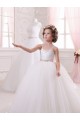 Tulle Sweetheart Sleeveless Chapel Train Flower Girl Dress Kent