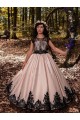 Satin & Lace Sweetheart Sleeveless Long Flower Girl Dress for Wedding Kent