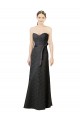 Lace Sweetheart Sleeveless Slate Grey Long Bridesmaid Dress Kent