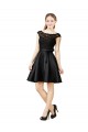 Satin & Lace Illusion Neck Sleeveless V-Back Knee Length Bridesmaid Dress Kent