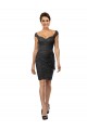 Soft Chiffon & Lace Off the Shoulder Sleeveless Knee Length Bridesmaid Dress Kent