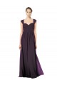 Soft Chiffon & Lace Sweetheart Sleeveless Keyhole Back Long Formal Dress / Bridesmaid Dress Kent
