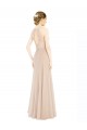 Soft Chiffon & Lace Halter Neck Sleeveless Keyhole Back Long Prom Dress / Bridesmaid Dress Kent