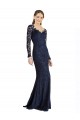 Lace Sweetheart Long Sleeves Keyhole Back Long Prom Dress / Bridesmaid Dress Kent
