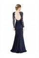 Lace Sweetheart Long Sleeves Keyhole Back Long Prom Dress / Bridesmaid Dress Kent