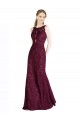 Lace Illusion Neck Sleeveless Keyhole Back Long Prom Dress / Bridesmaid Dress Kent