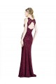 Lace Illusion Neck Sleeveless Keyhole Back Long Prom Dress / Bridesmaid Dress Kent