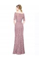 Lace Off the Shoulder Short Sleeves Long Prom Dress / Bridesmaid Dress Kent