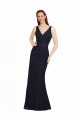 Lace V-Neck Sleeveless Open Back Long Bridesmaid Dress Kent