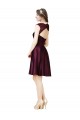 Satin & Lace Square Neck Sleeveless Open Back Knee Length Bridesmaid Dress Kent
