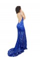 Lace High Neck Sleeveless Open Back Long Semi Formal Evening Dress / Prom Dress / Bridesmaid Dress Kent