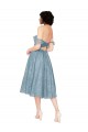 Lace Off the Shoulder Sleeveless Keyhole Back Knee Length Bridesmaid Dress Kent