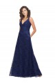 Lace V-Neck Sleeveless Low Back Long Bridesmaid Dress Kent