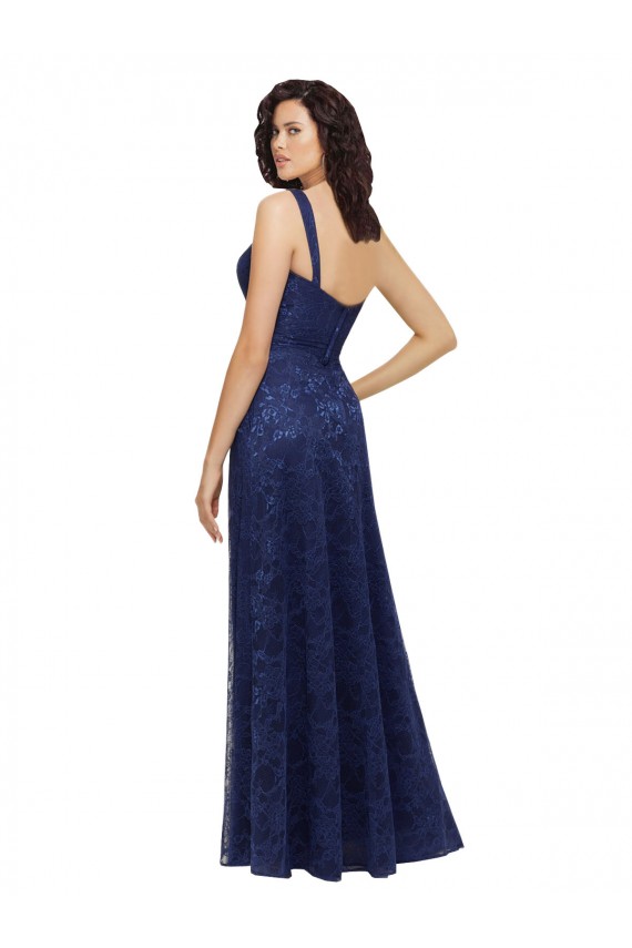 Lace V-Neck Sleeveless Low Back Long Bridesmaid Dress Kent