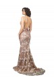 Lace V-Neck Sleeveless Open Back Sweep Train Wedding Dress Kent